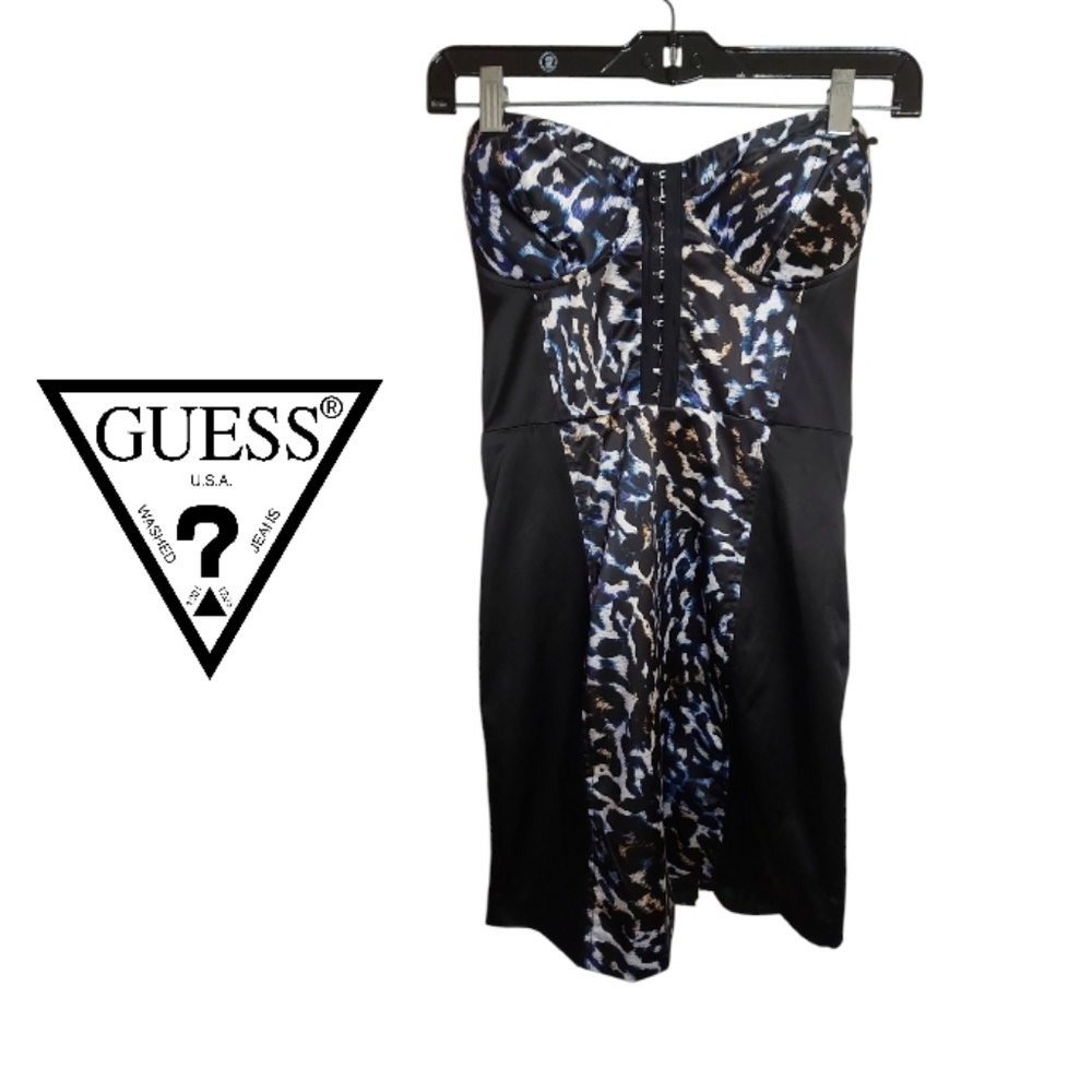 Guess Sexy Animal Print Dress With Stretch Panels